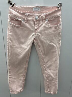 Seven7 Women’s Pink Denim Capri Jeans Size 2 Stretch
